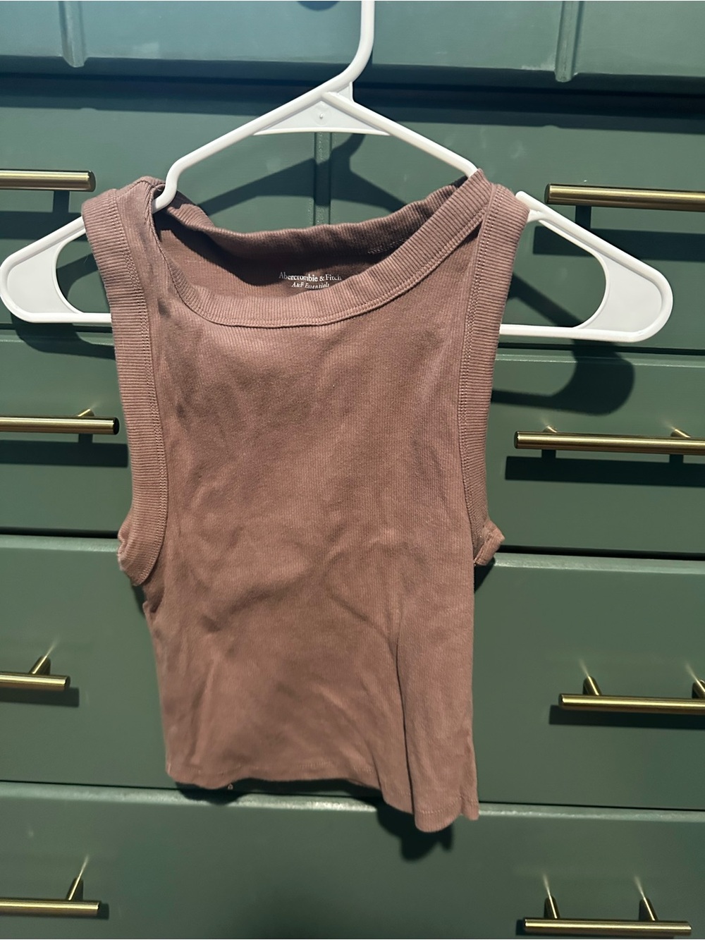 Abercrombie & Fitch Ribbed Tank Top - Mauve
